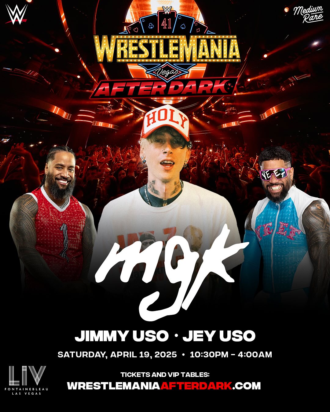 mgk to Perform at WrestleMania After Dark in Vegas